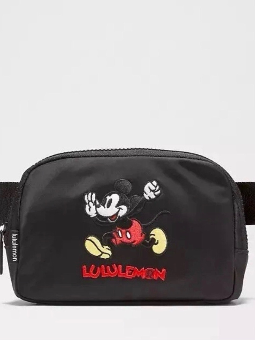 lululemon athletica Black Everywhere Belt Bag with Mickey Embroidery